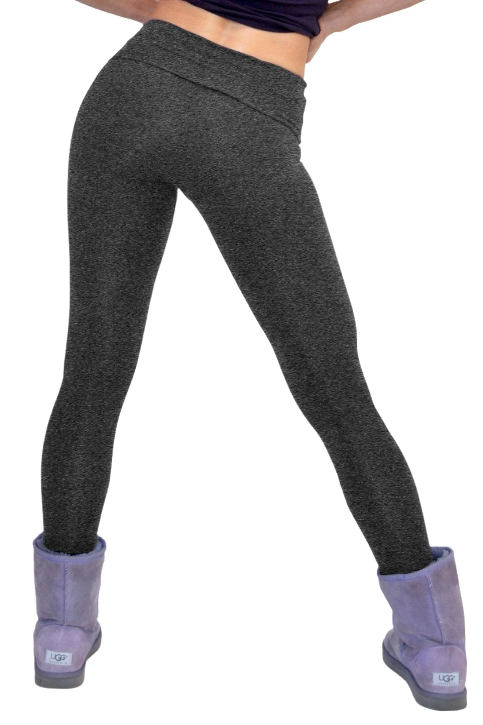 One Step Ahead Brushed Supplex Roll Down Eng anliegende Leggings R200