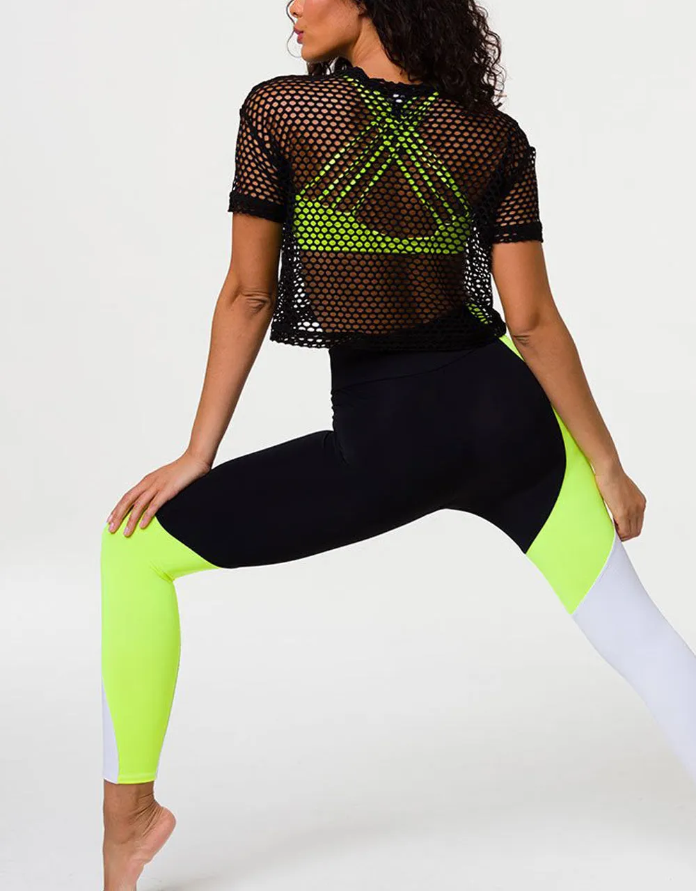 Onzie Asymmetrische Block Leggings 2241 und Plus