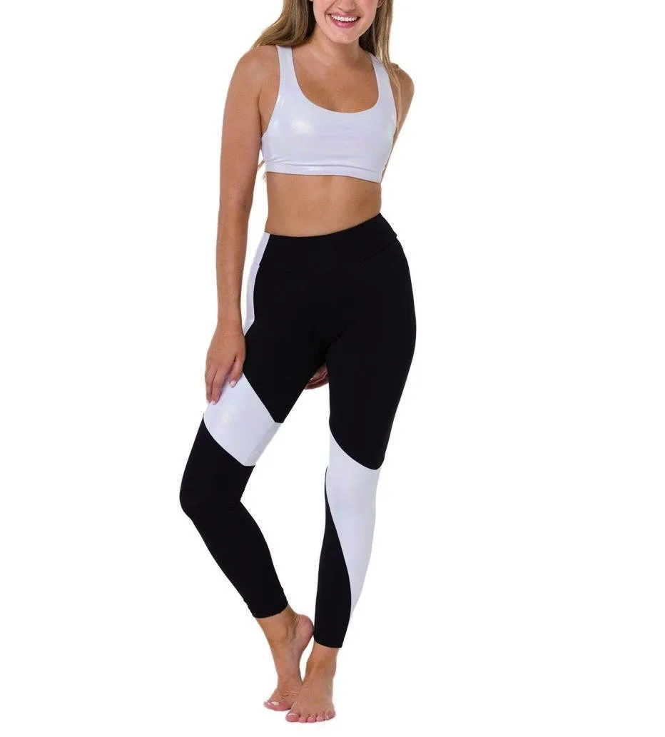 Onzie Asymmetrische Block Leggings 2241 und Plus