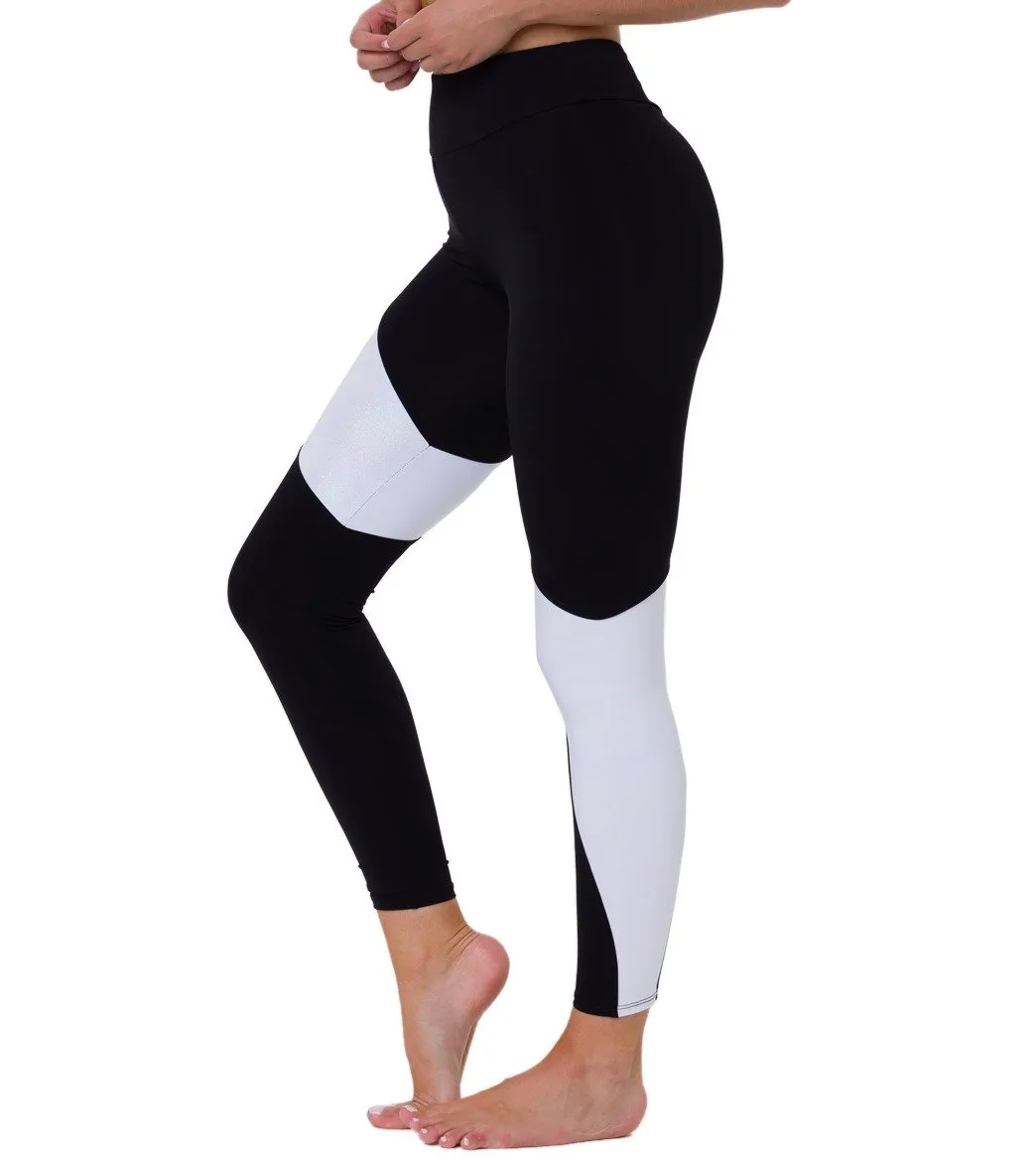 Onzie Asymmetrische Block Leggings 2241 und Plus