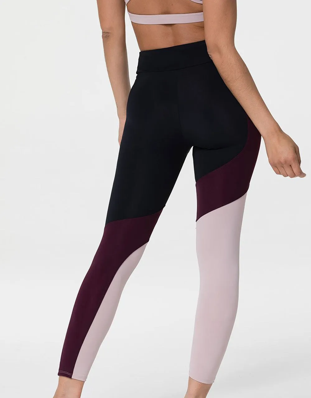 Onzie Asymmetrische Block Leggings 2241 und Plus