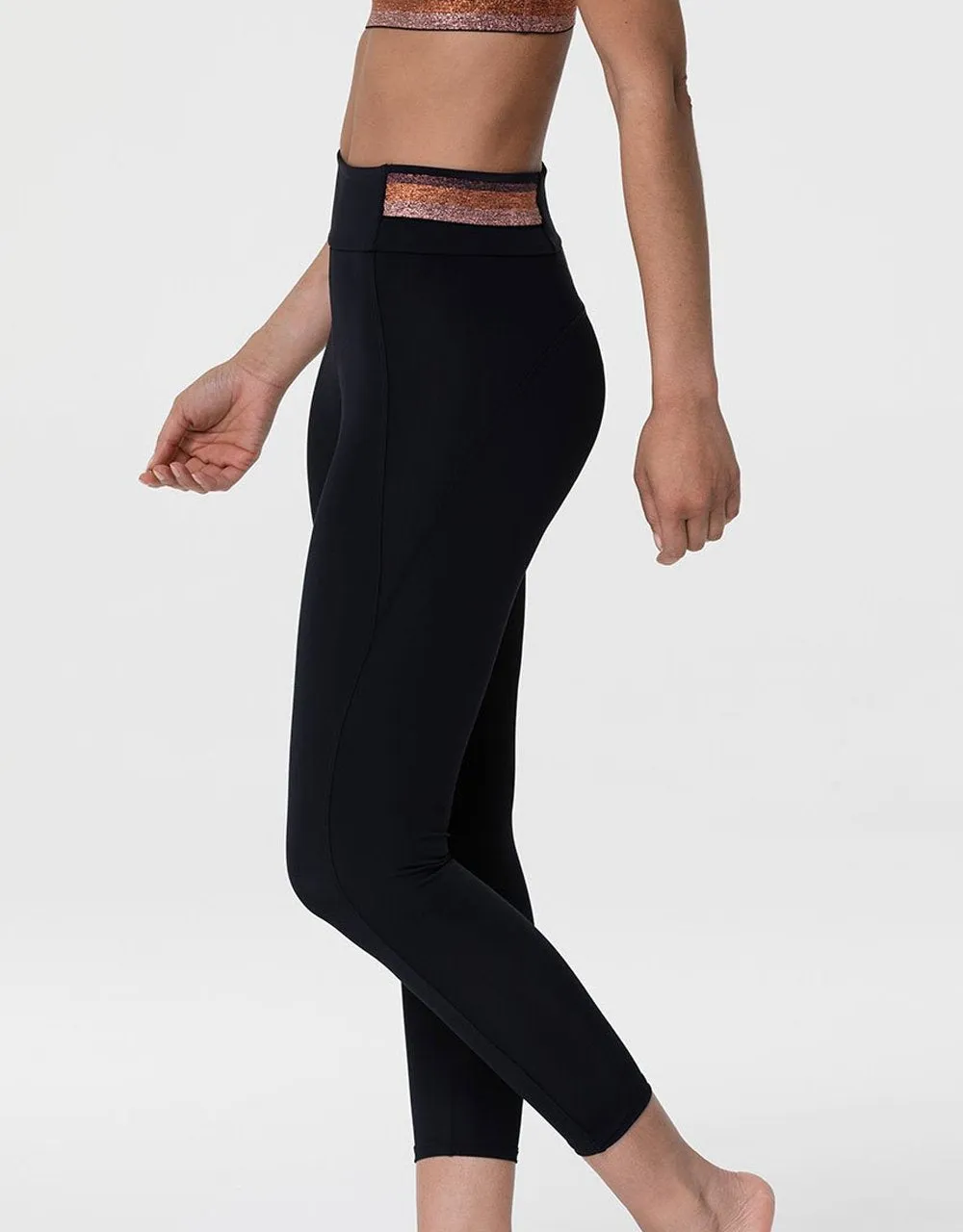Onzie Asymmetrische Block Leggings 2241 und Plus