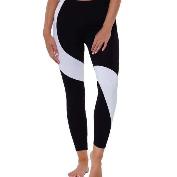 Onzie Asymmetrische Block Leggings 2241 und Plus
