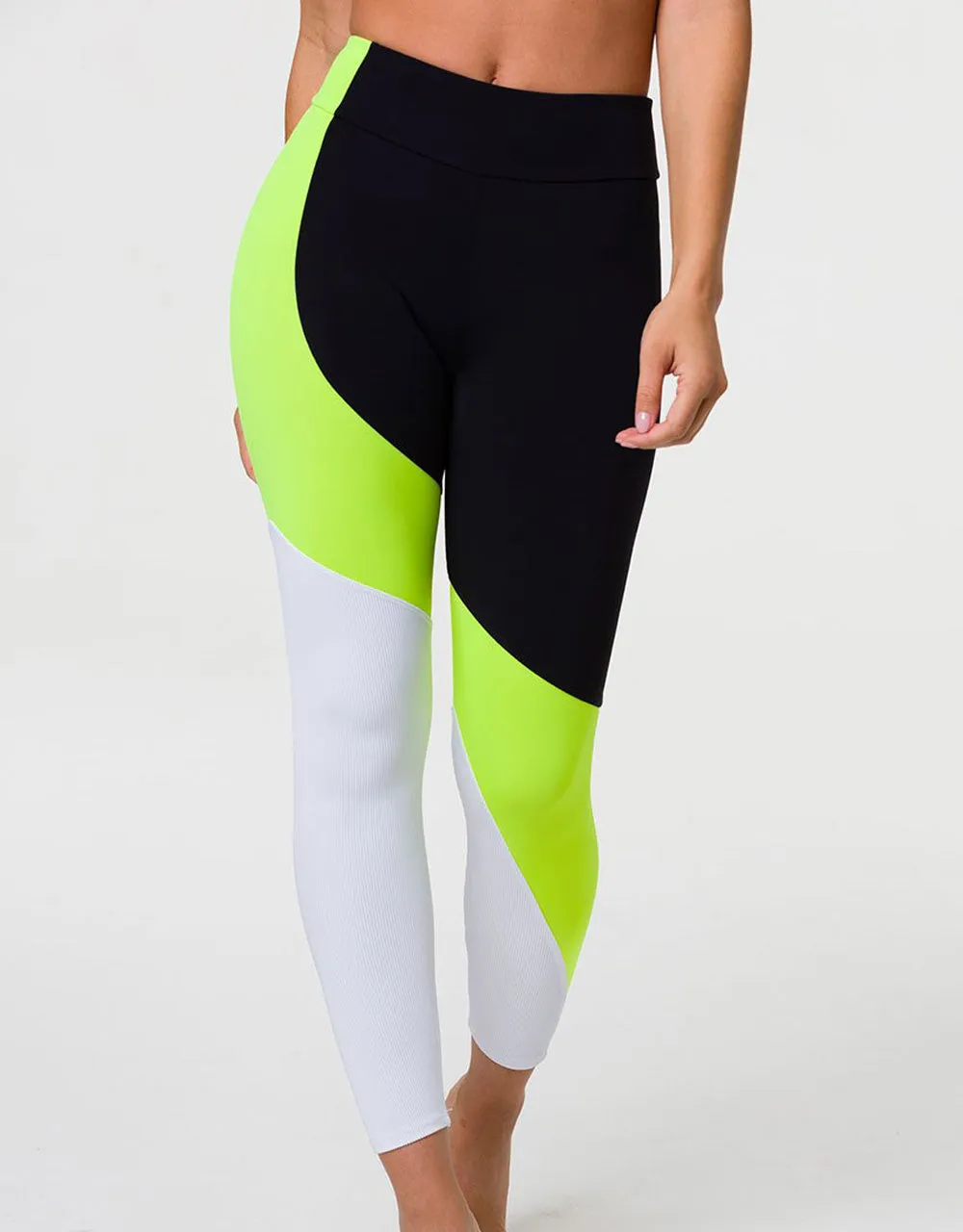 Onzie Asymmetrische Block Leggings 2241 und Plus