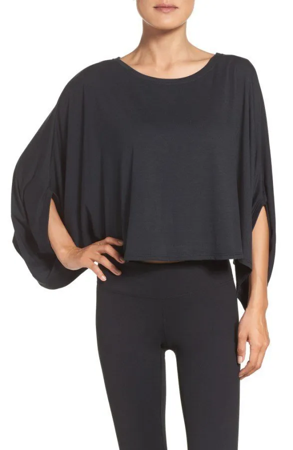 Onzie Flow Halbmond-Crop-Top 3066 Schwarz