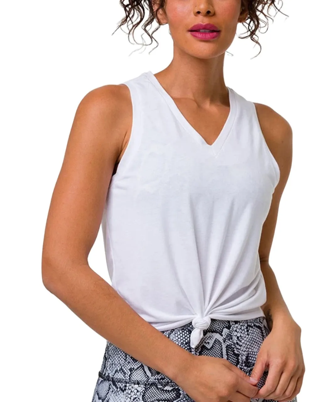 Onzie Flow Knot Tee V-Ausschnitt 3774