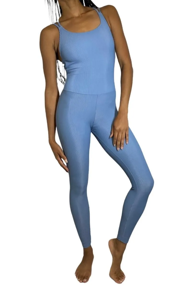 Onzie Flow Warrior Langer Rippstoff-Leotard 128
