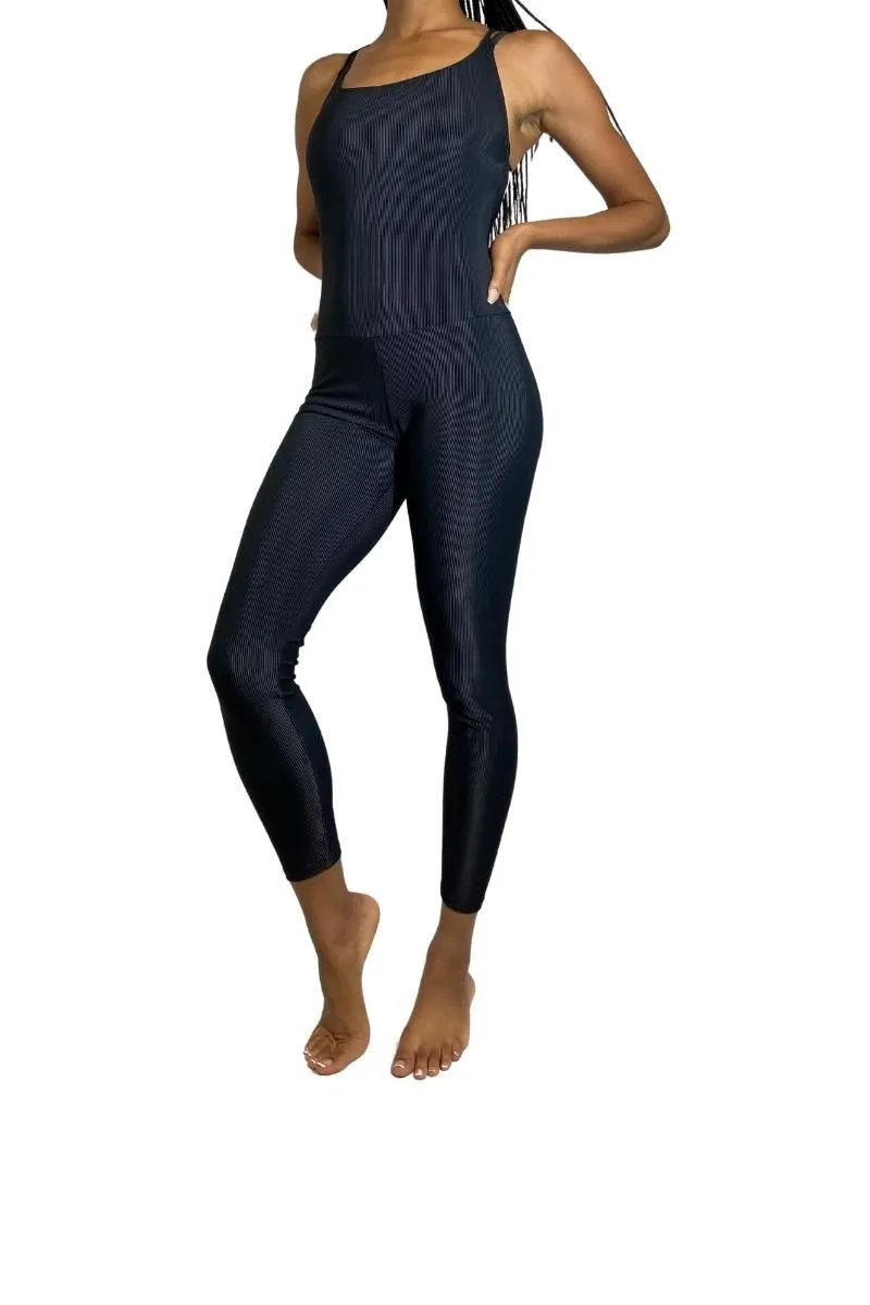 Onzie Flow Warrior Langer Rippstoff-Leotard 128