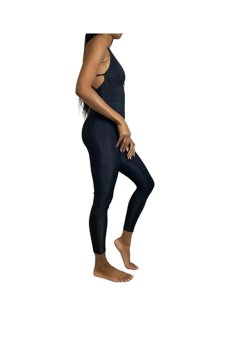 Onzie Flow Warrior Langer Rippstoff-Leotard 128