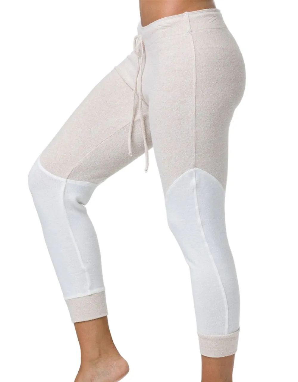 Onzie Hacci Varsity Jogger 2228 Haferflocken/Weiß