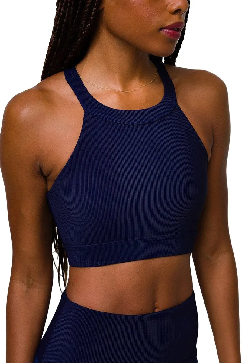 Onzie High Neck Rippen-Crop-Top 3789