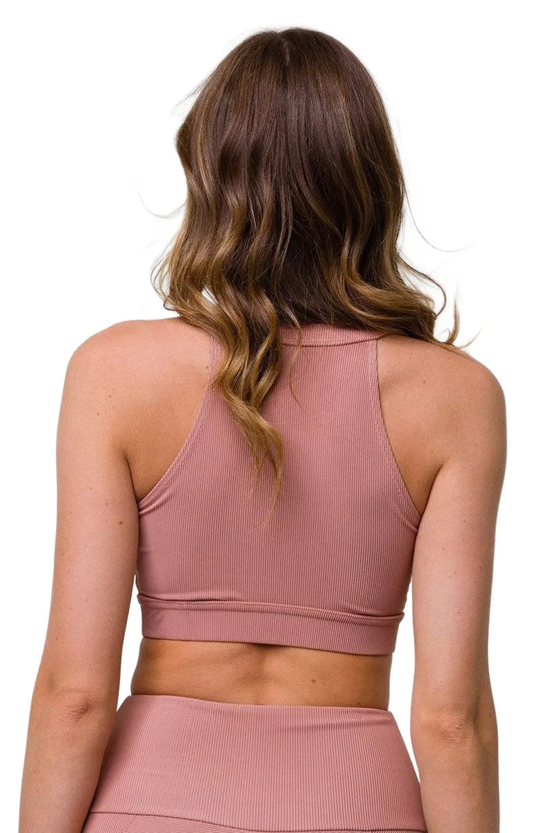 Onzie High Neck Rippen-Crop-Top 3789