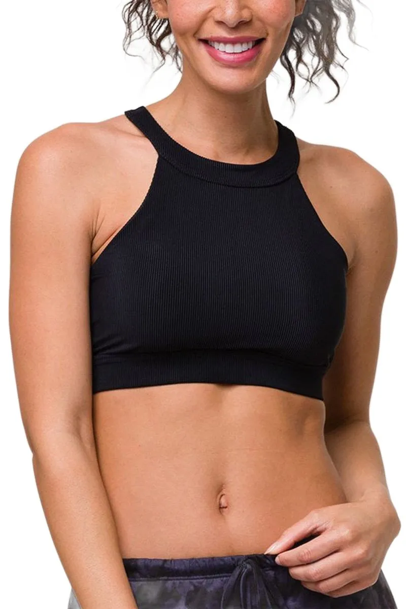Onzie High Neck Rippen-Crop-Top 3789