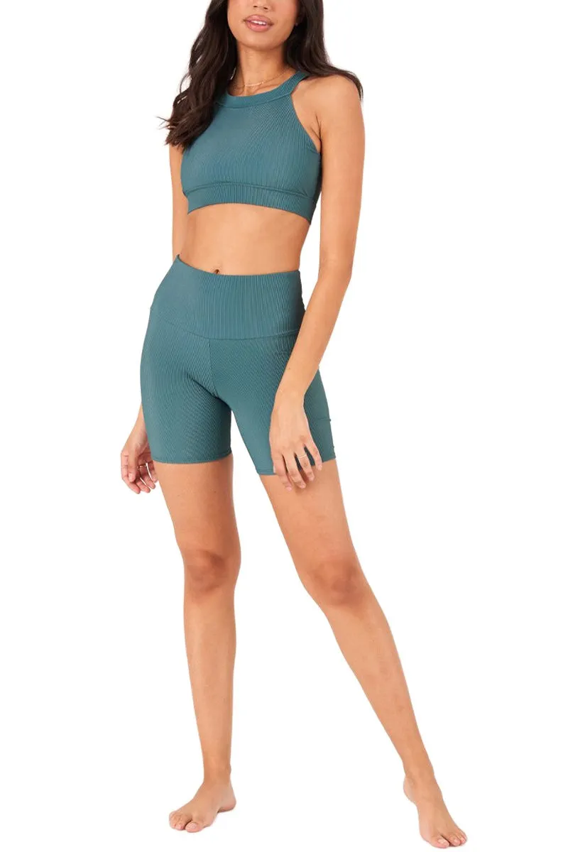 Onzie High Neck Rippen-Crop-Top 3789