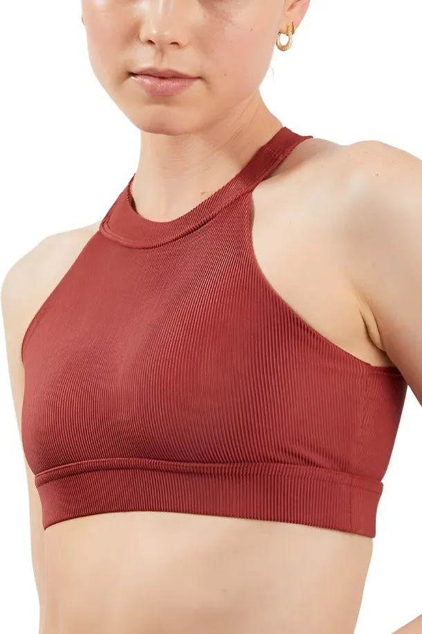 Onzie High Neck Rippen-Crop-Top 3789