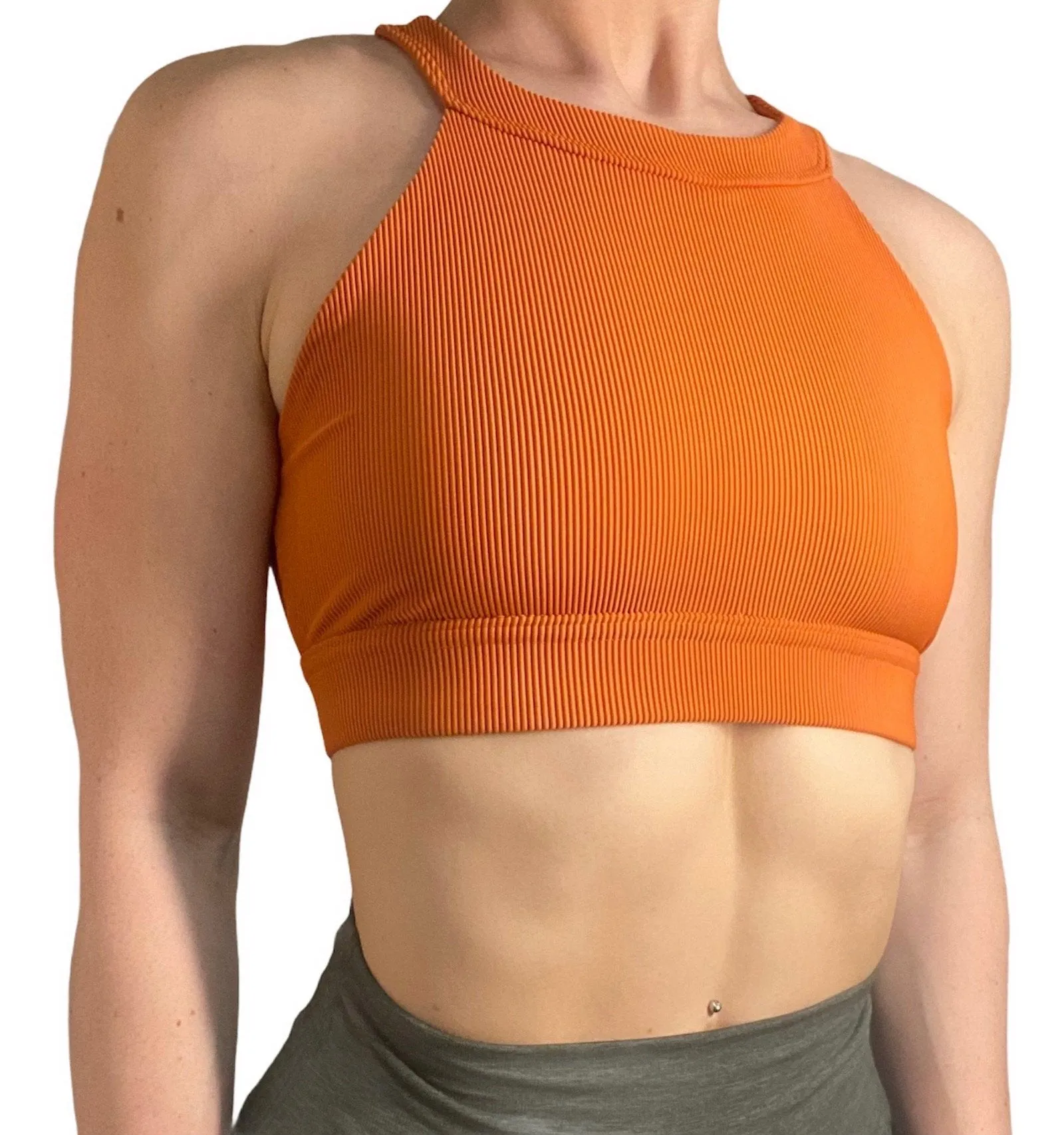 Onzie High Neck Rippen-Crop-Top 3789