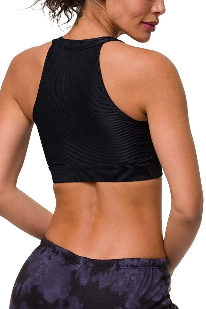 Onzie High Neck Rippen-Crop-Top 3789