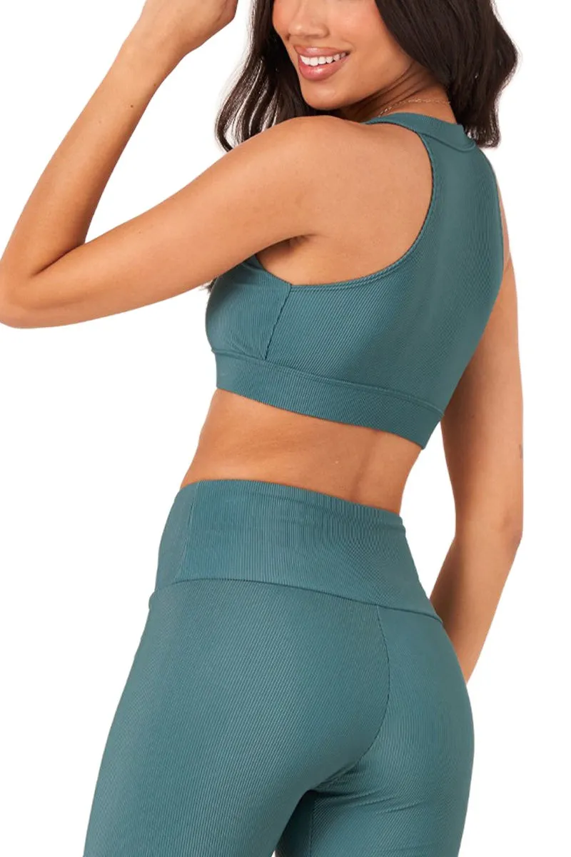 Onzie High Neck Rippen-Crop-Top 3789