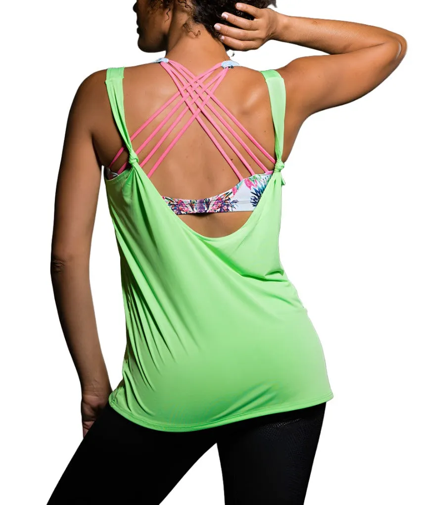 Onzie Hot Yoga Lockeres Knoten-Tanktop 352