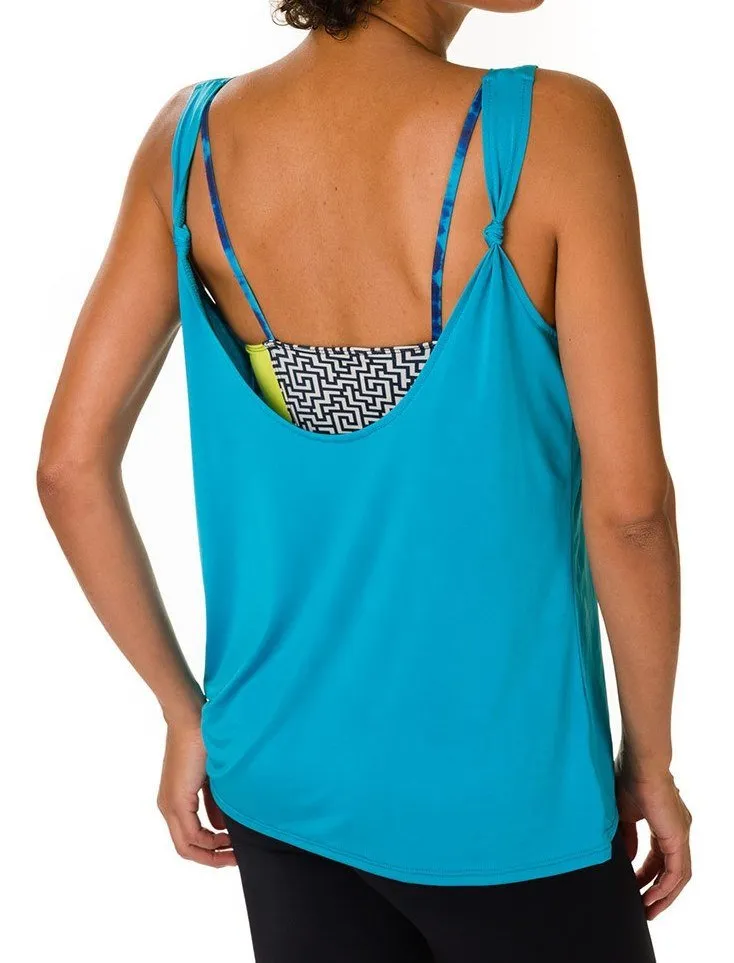 Onzie Hot Yoga Lockeres Knoten-Tanktop 352