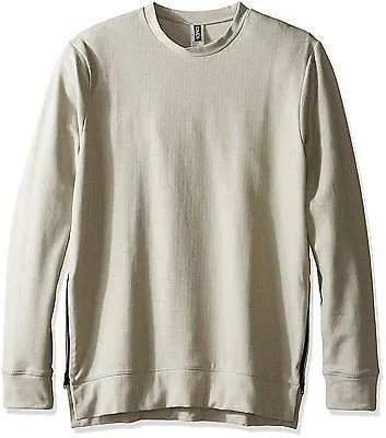 Onzie Hot Yoga Herren Rundhals-Langarmshirt 703 Khaki
