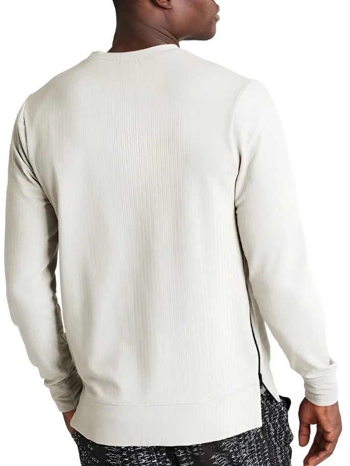 Onzie Hot Yoga Herren Rundhals-Langarmshirt 703 Khaki