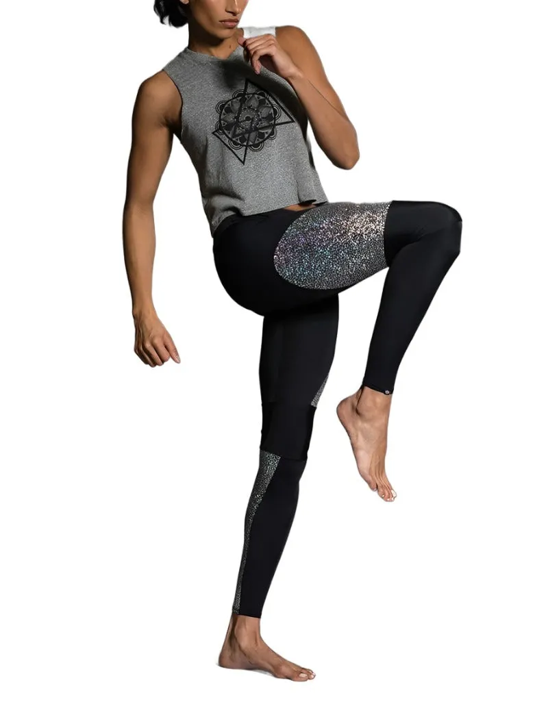 Onzie Hot Yoga Muskel-Tank 3019 Mandala Grau