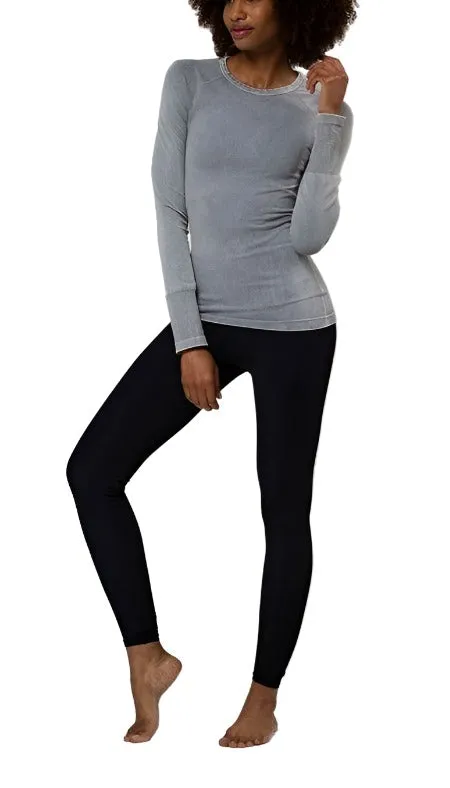 Onzie Hot Yoga Nahtlos Stonewash Langarmtop 3074