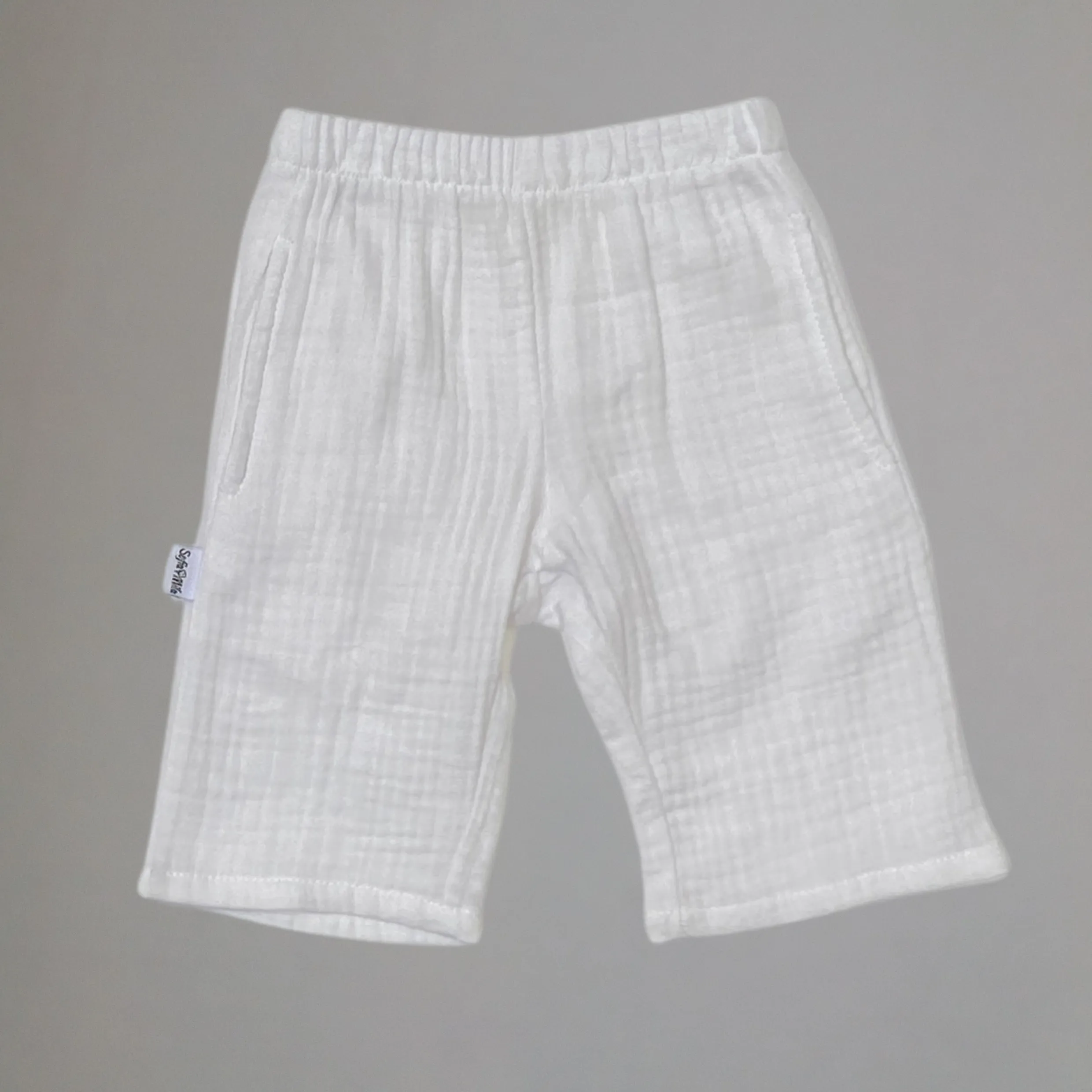 Bio-Baumwoll-Musselin Langarm-Oberteil und Hose Set