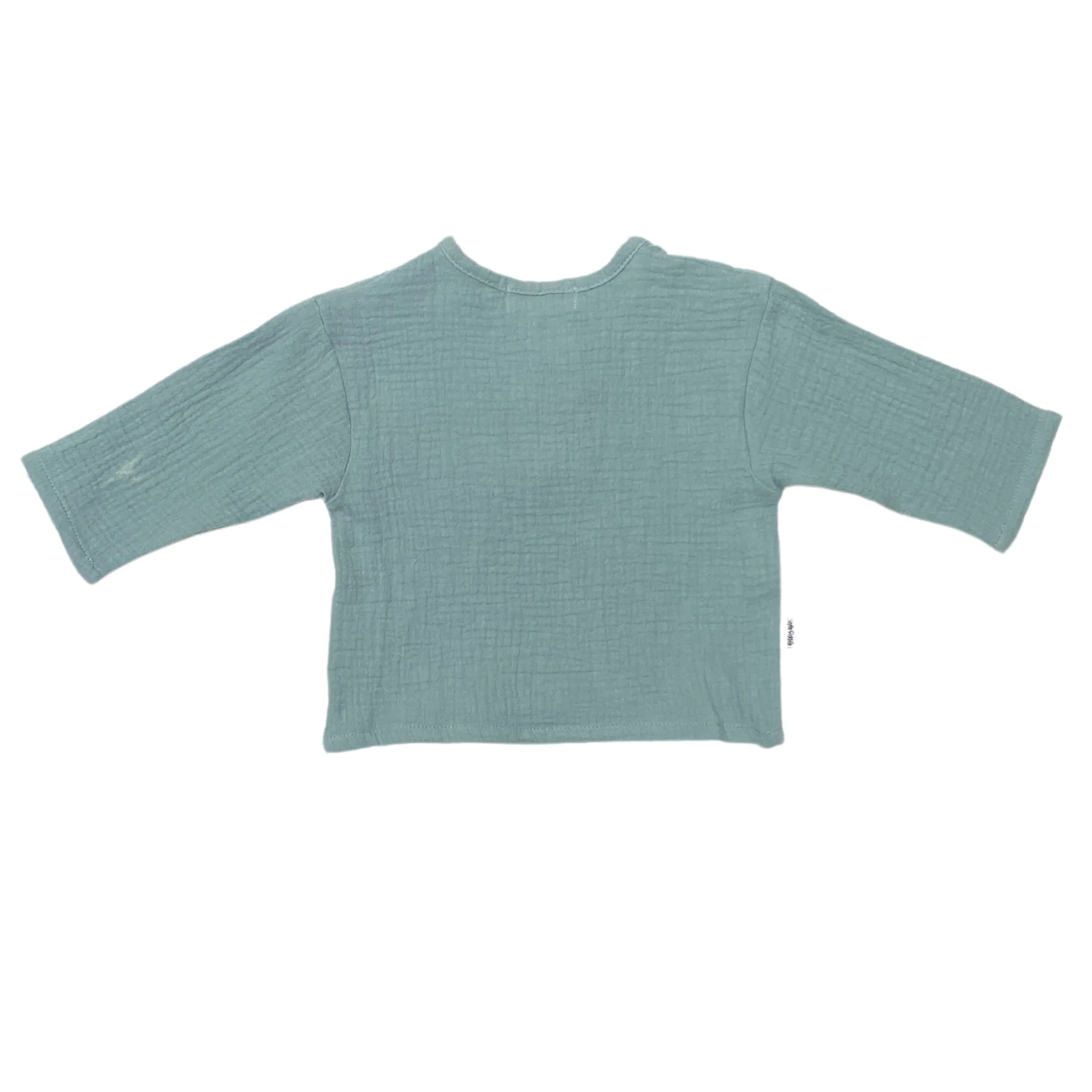 Bio-Baumwoll-Musselin Langarm-Oberteil und Hose Set