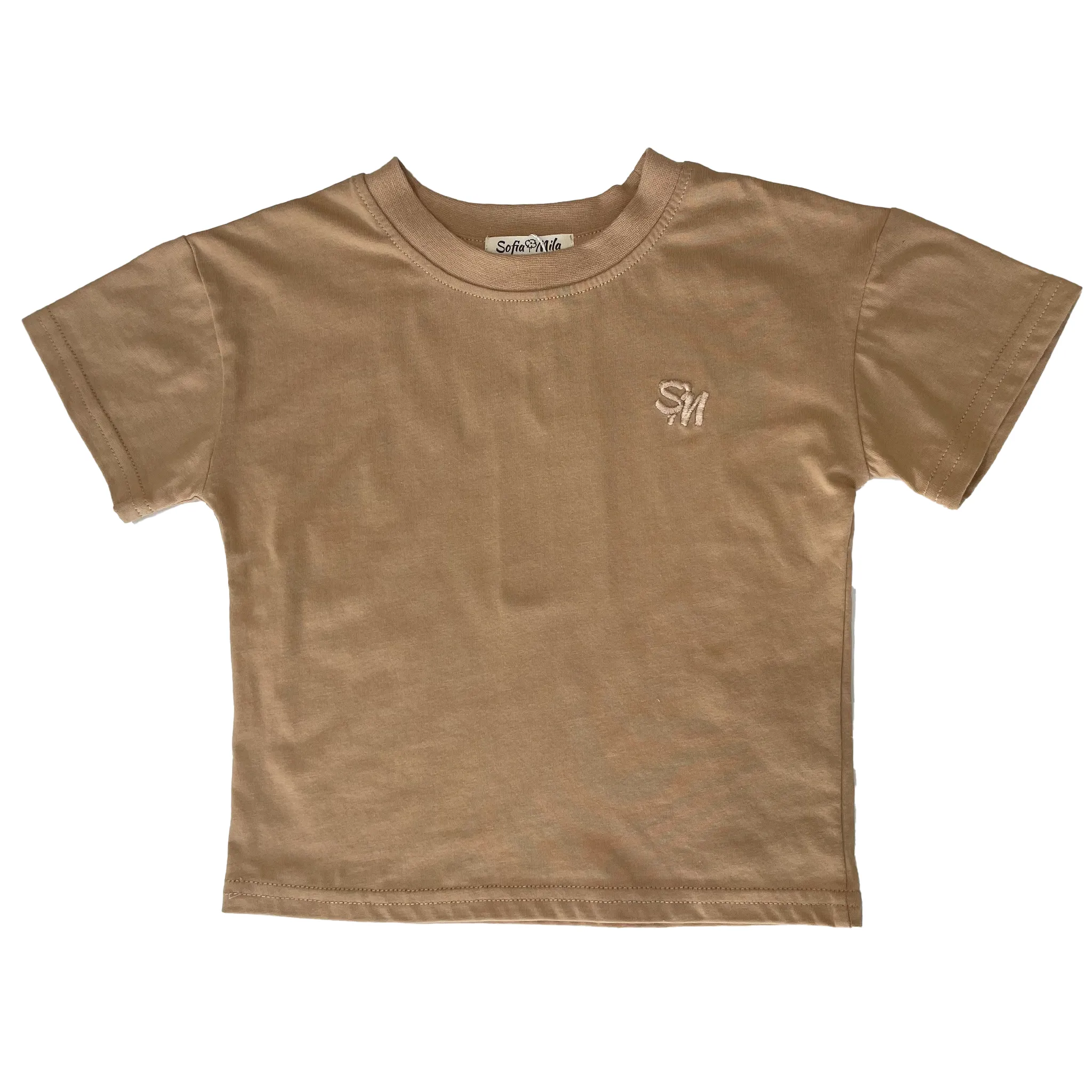 Bio-Baumwoll-T-Shirt in Größe SM für Babys und Kinder