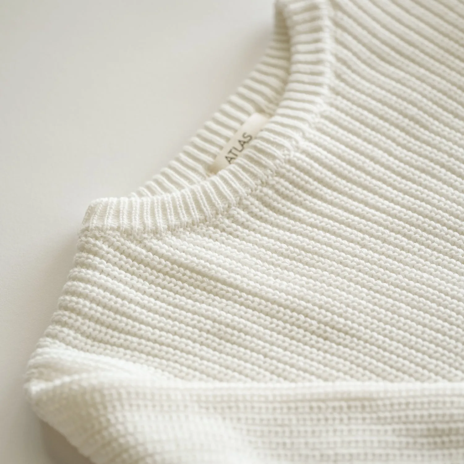 Organischer Übergroßer Strickpullover Babykids_Atlas-Grau