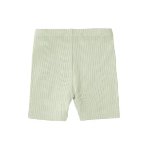 Organic Ribbed Cotton Shorts