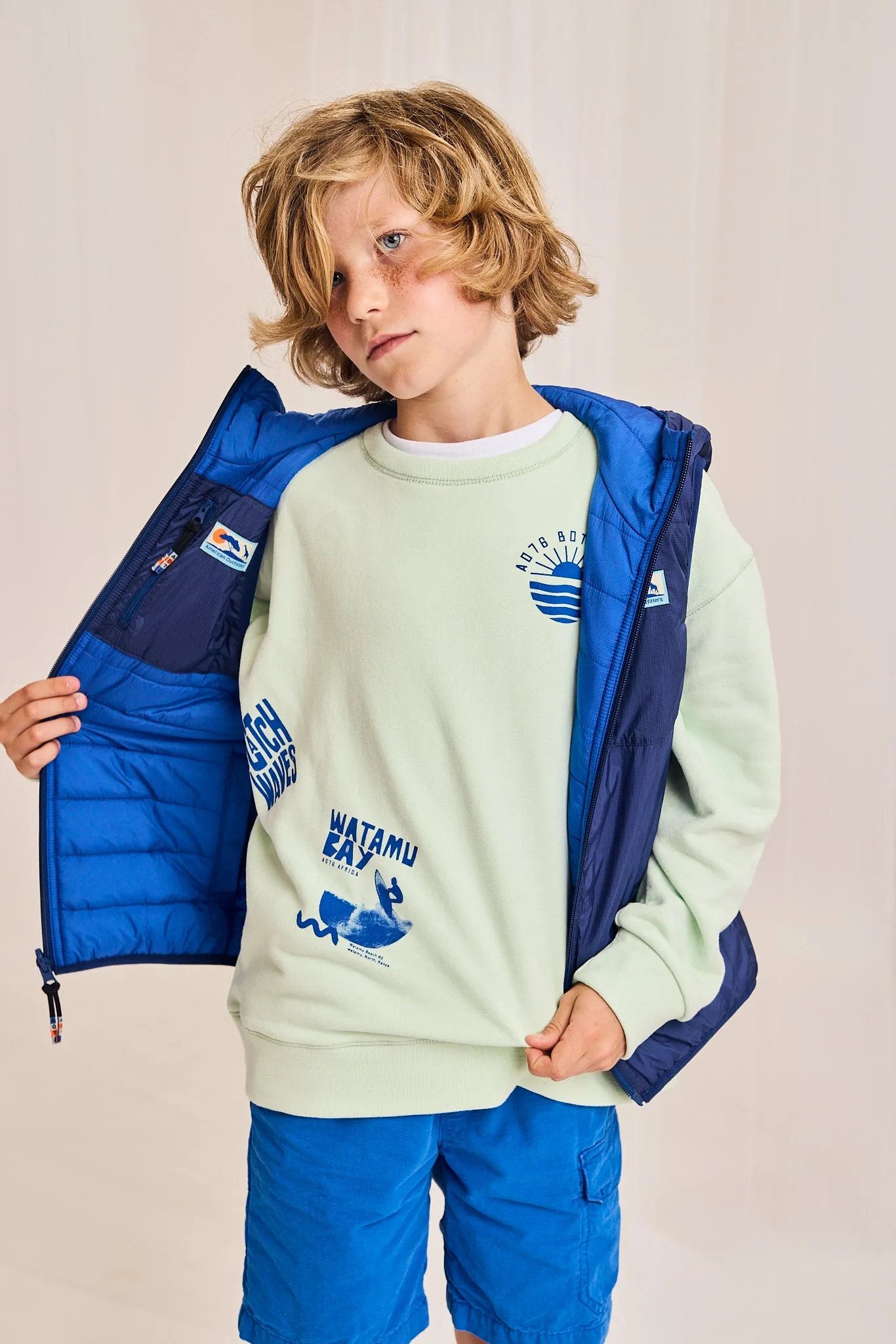 Oscar Pullover Aufkleber 000400 - Hellgrün Ao76 Kleidung Jungen Mädchen