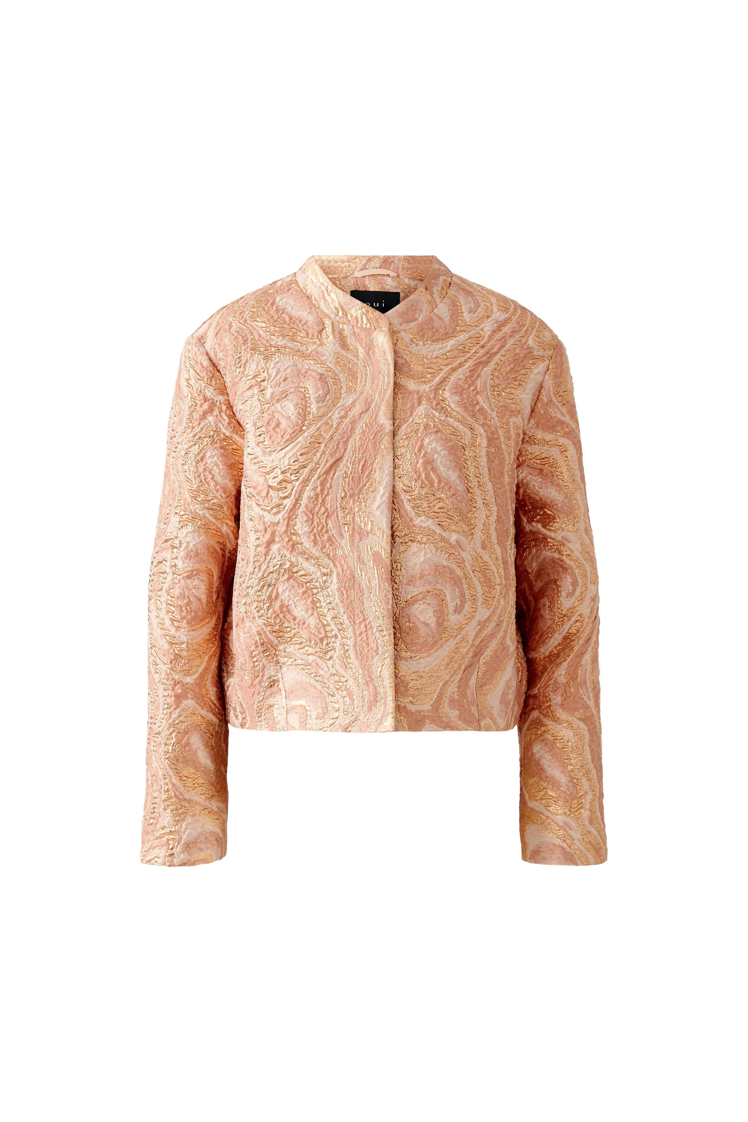 Oui Rose Cooper Brokatjacke in Rosa