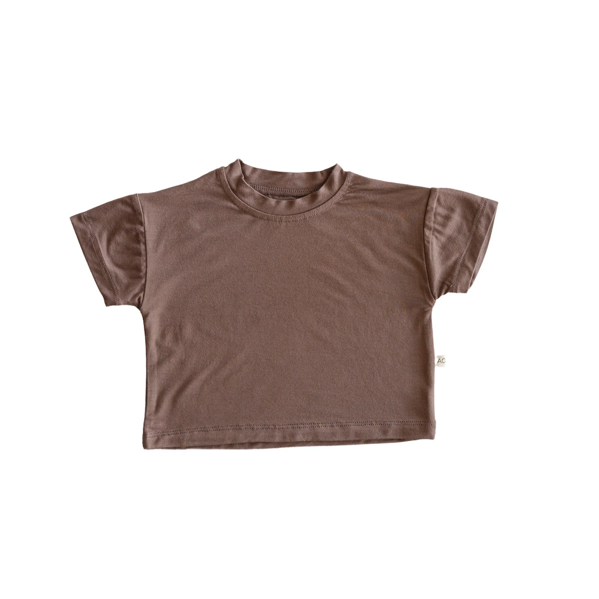 Übergroßes Bambus-T-Shirt für Babys und Kinder_Atlas-Grau