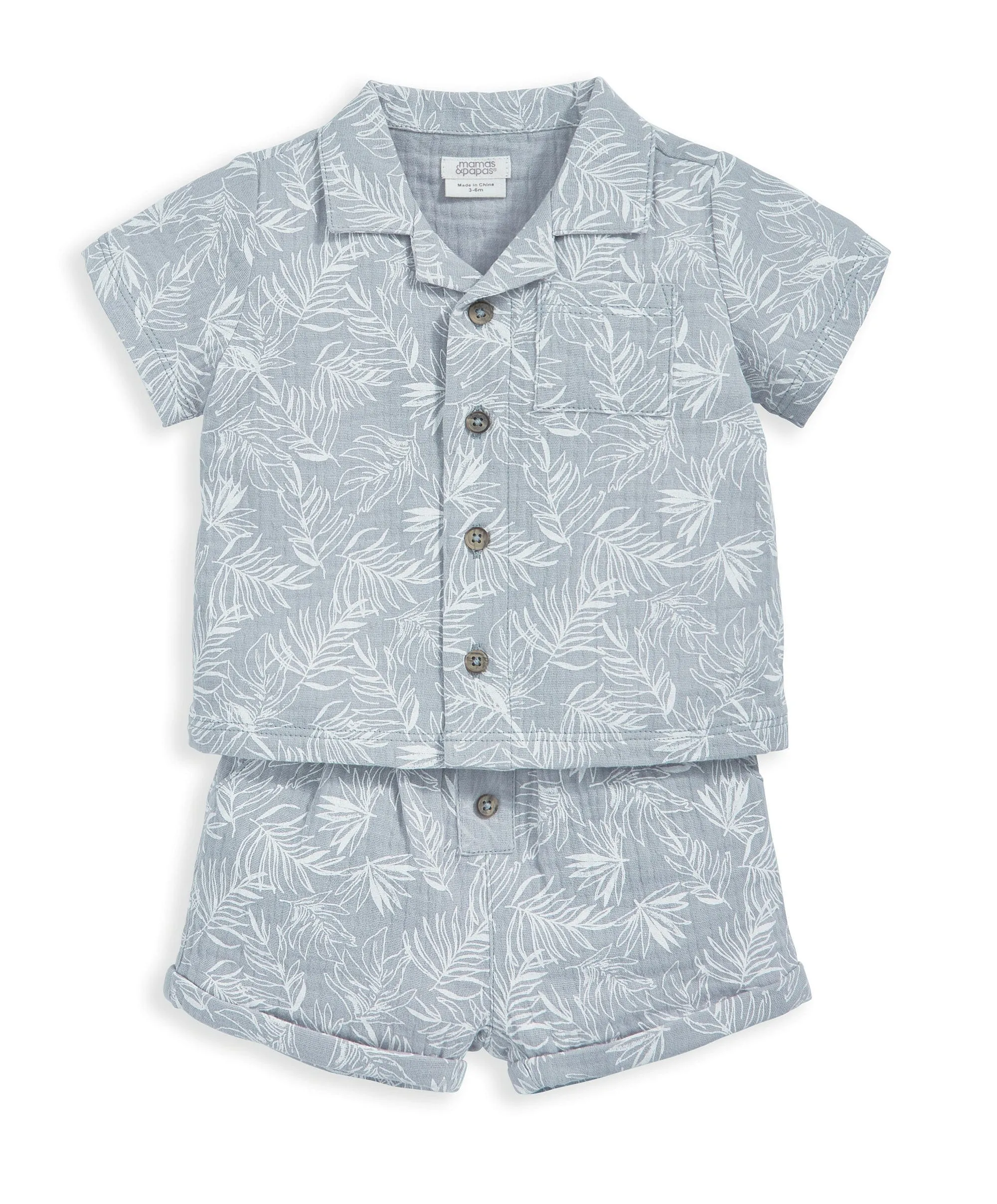 Palm Shirt & Shorts Outfit-Set