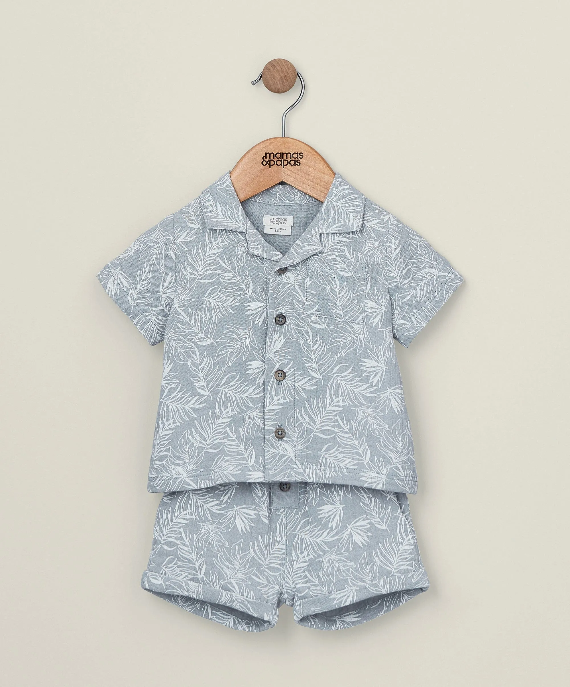 Palm Shirt & Shorts Outfit-Set