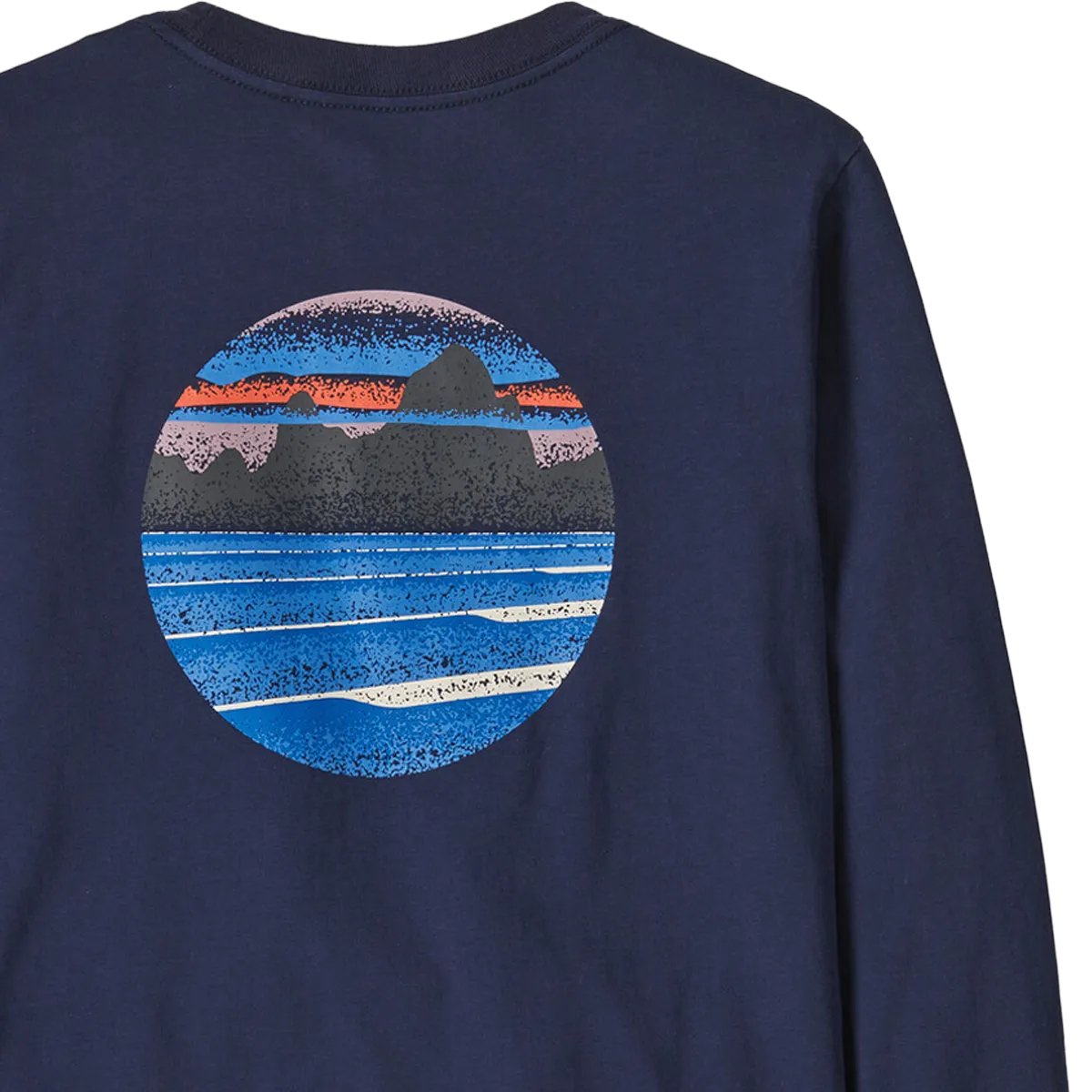 Patagonia Jugend Langarm Skyline Schablonen T-Shirt