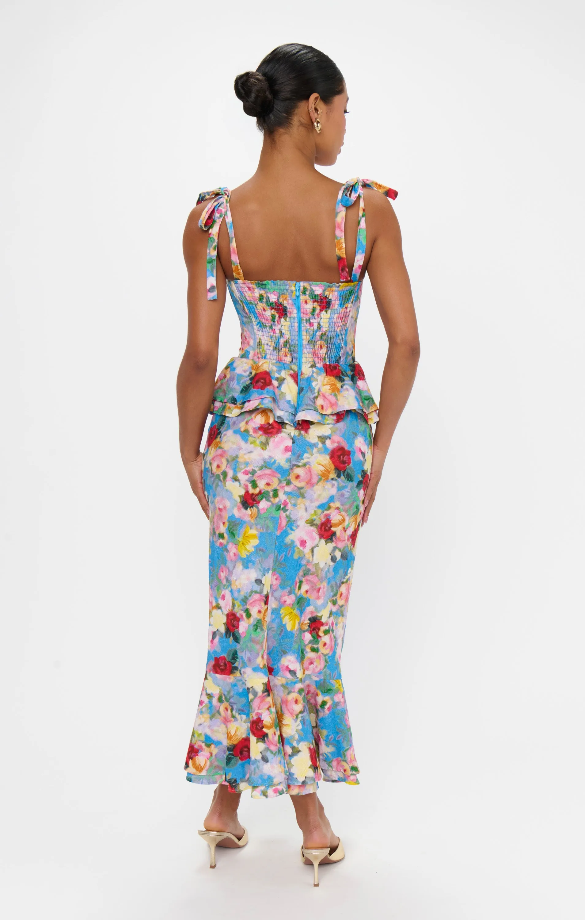 Pauline Peplum Kleid ~ Glückselige Garten Gala