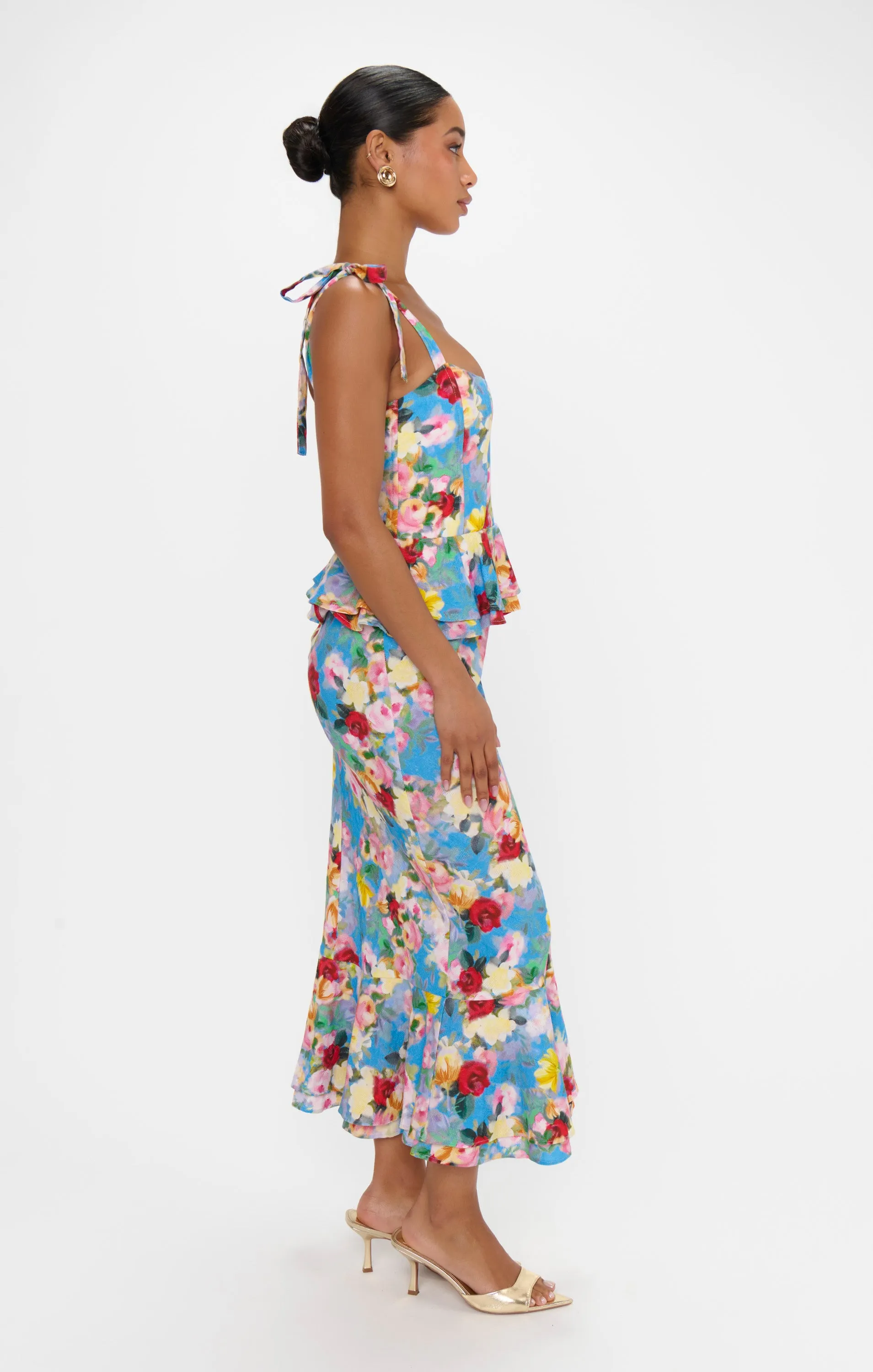 Pauline Peplum Kleid ~ Glückselige Garten Gala