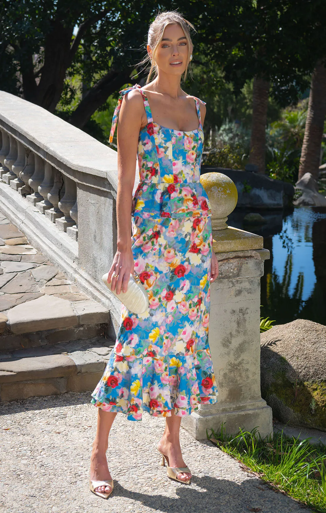 Pauline Peplum Kleid ~ Glückselige Garten Gala
