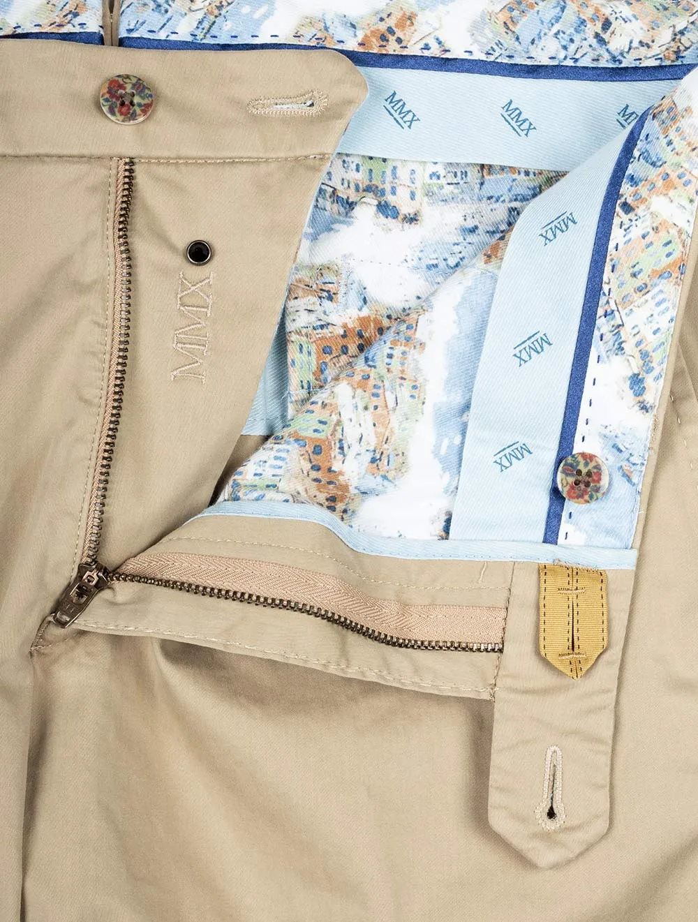 Pegasus Baumwoll-Chino-Shorts Beige