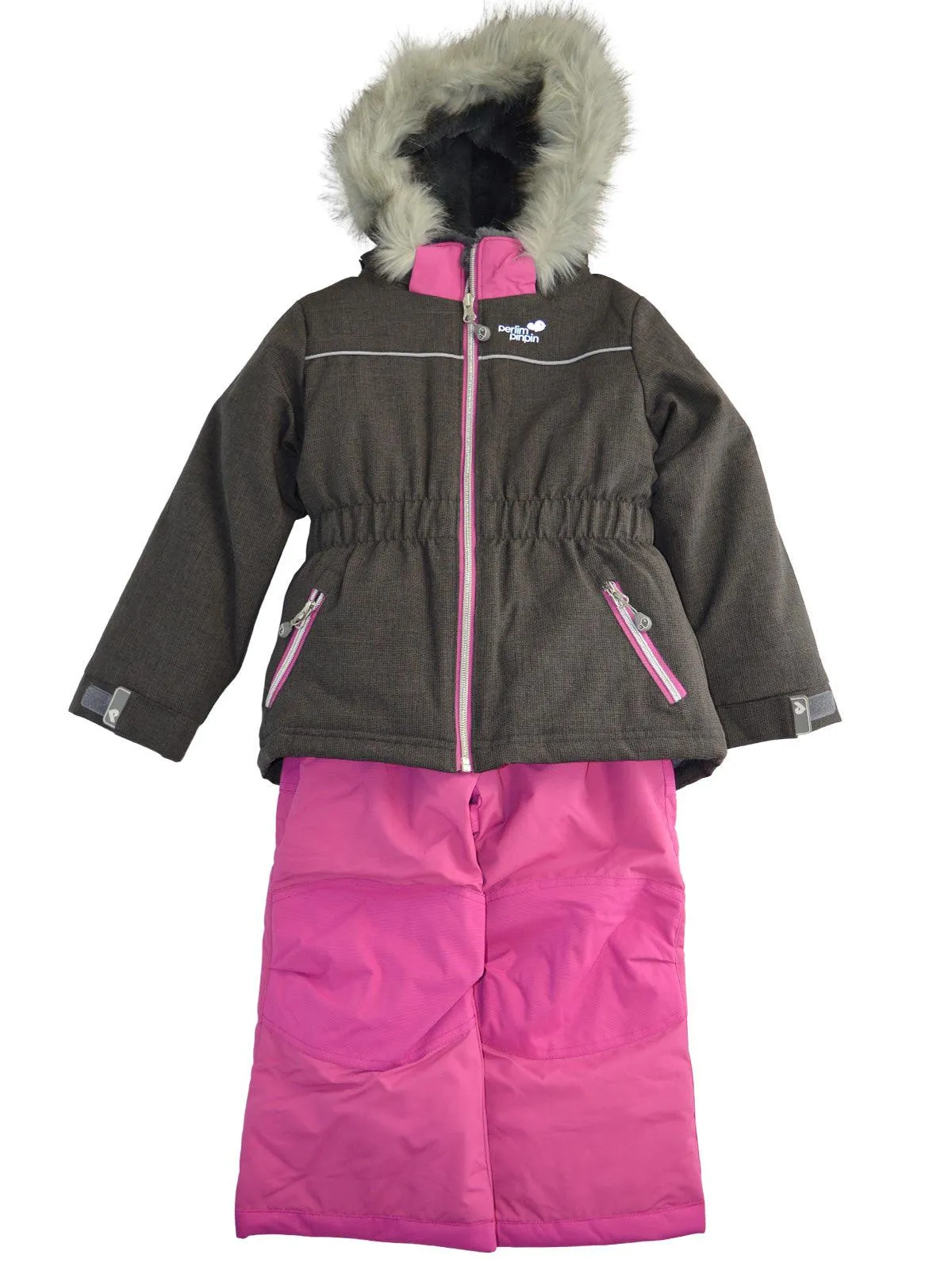 Perlimpinpin Schneeanzug für Kleinkinder & größere Mädchen - Koralle, strukturiert (Größen 2, 3, 3x, 4, 6x & 12) Babykids Perlimpinpin