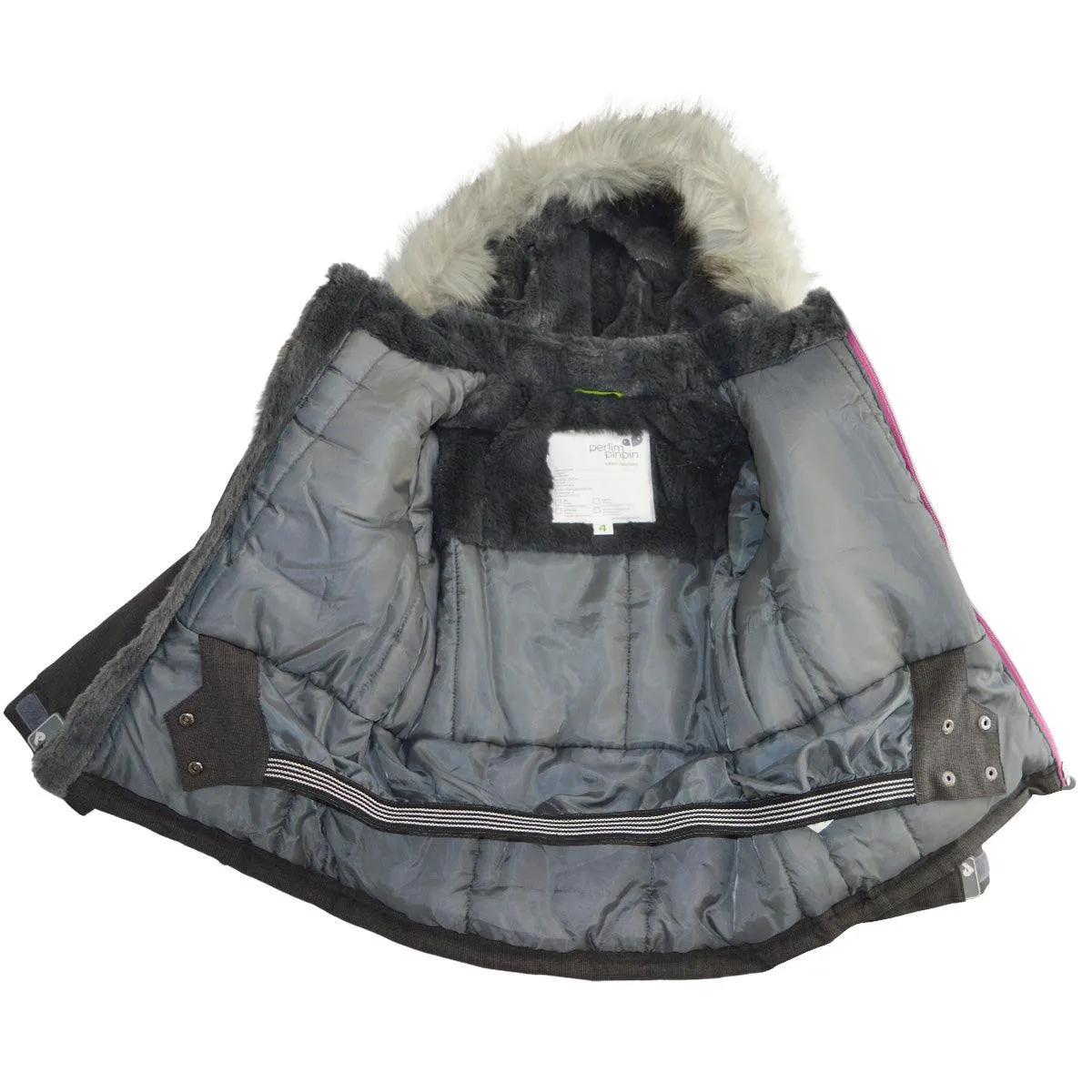 Perlimpinpin Schneeanzug für Kleinkinder & größere Mädchen - Koralle, strukturiert (Größen 2, 3, 3x, 4, 6x & 12) Babykids Perlimpinpin