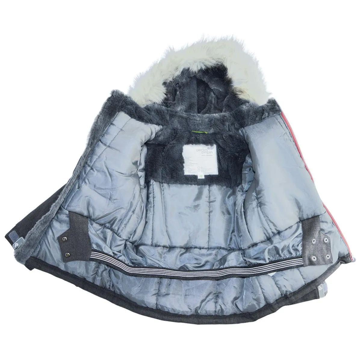 Perlimpinpin Schneeanzug für Kleinkindmädchen - Khaki Strukturiert (Größen 2 & 4) Babykids Perlimpinpin