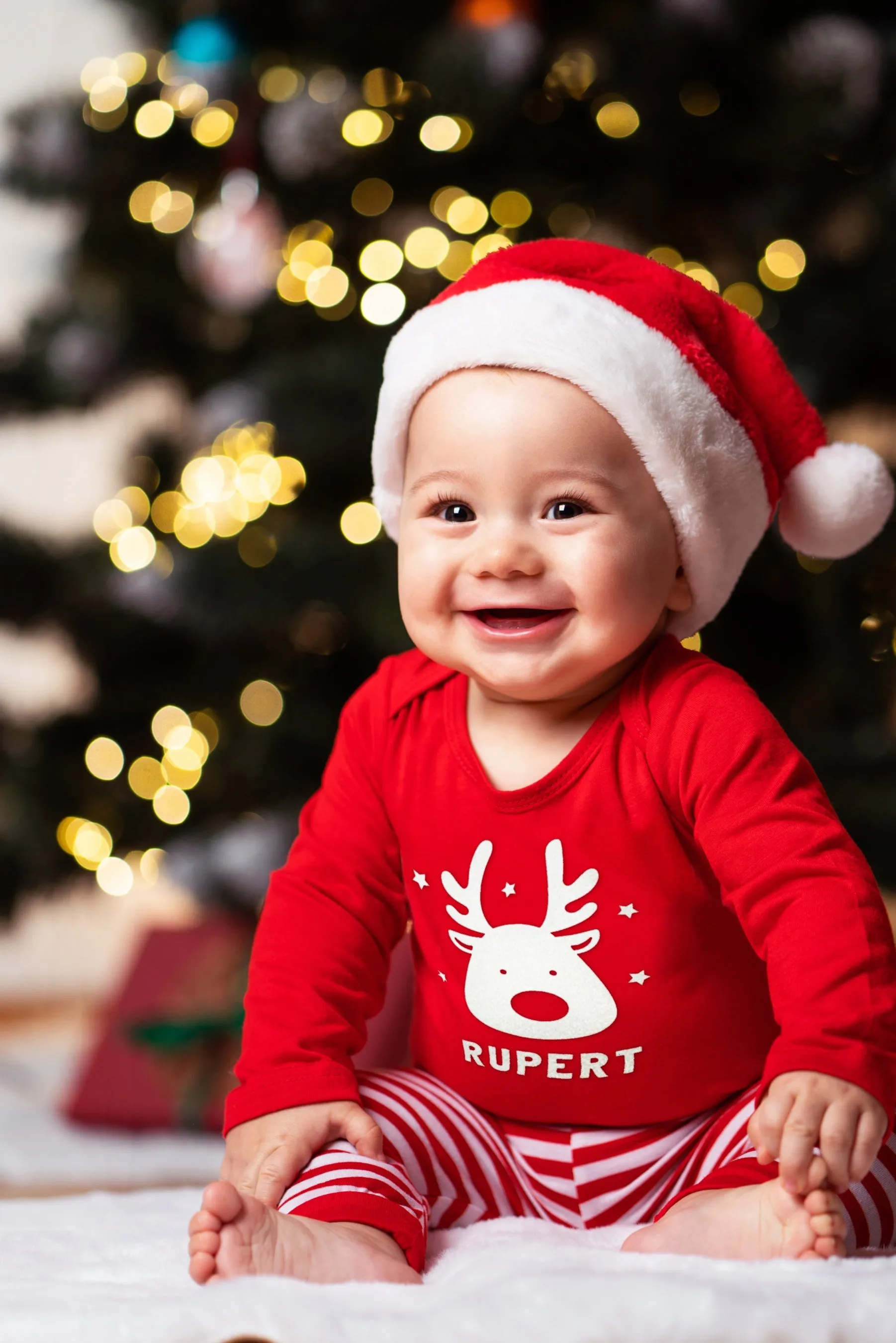 Personalisierte Weihnachts-Rentier T-Shirt