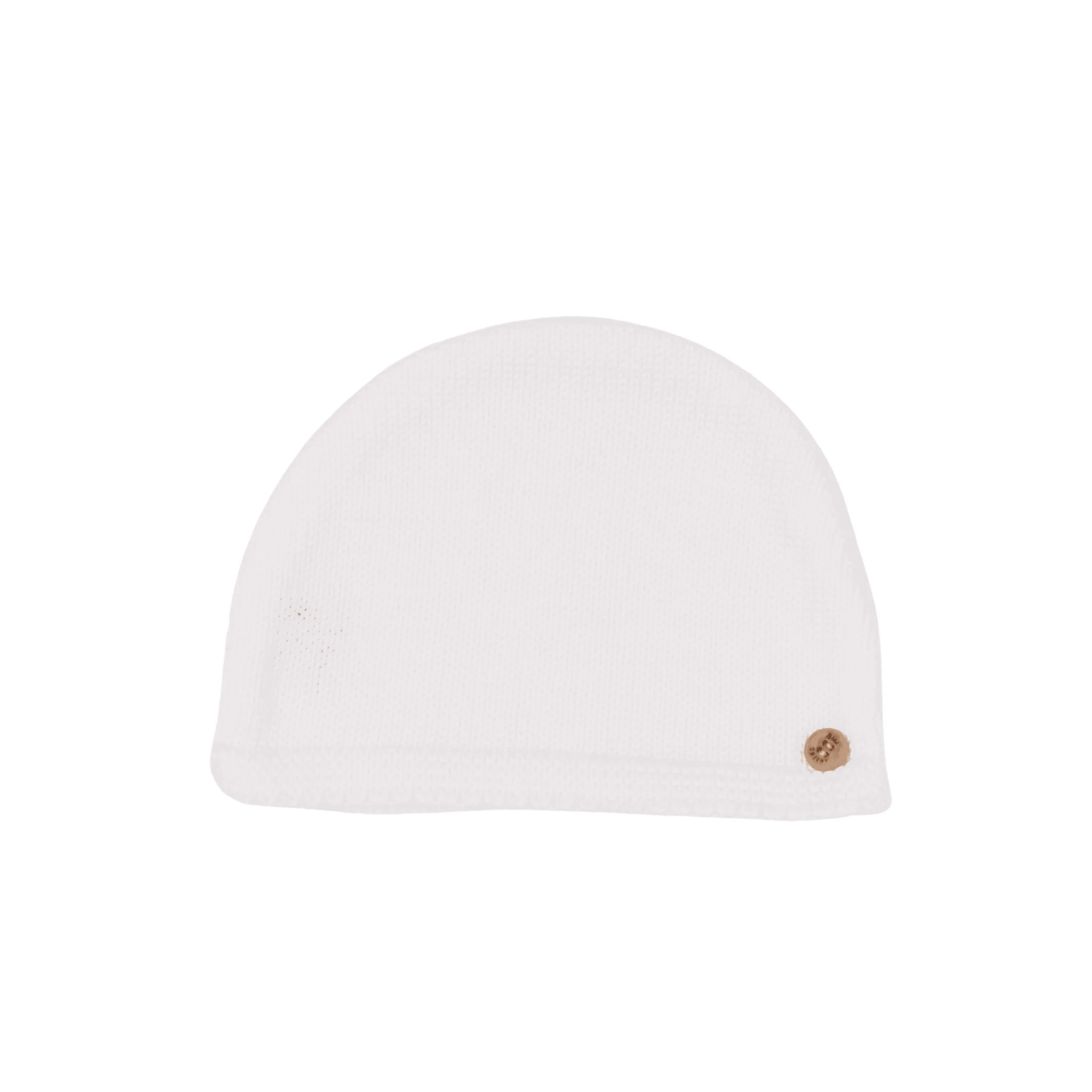 Petit Sweeny | Baby Weiß Bio-Baumwoll-Strickmütze Babykids_Bebe-Sweeny
