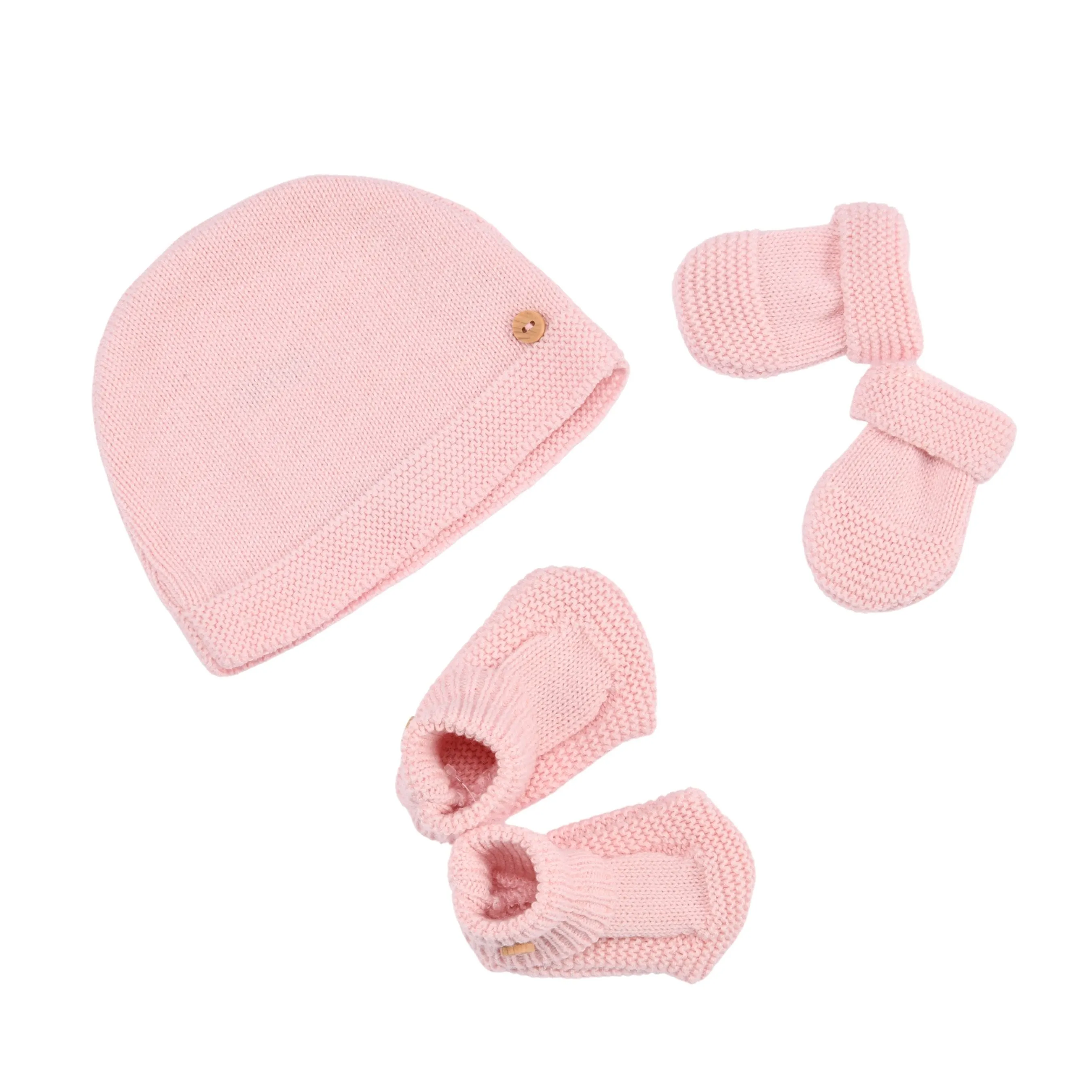 Petit Sweeny Geschenkbox | Rosa Bio-Baumwoll-Strick-Set für Mädchen (6) Babykids_Bebe-Sweeny
