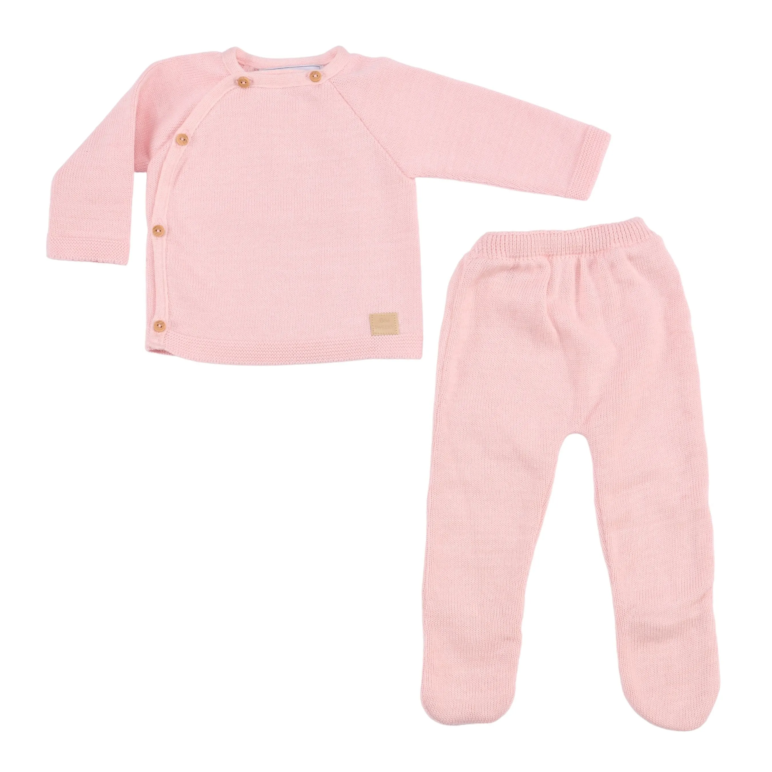 Petit Sweeny Geschenkbox | Rosa Bio-Baumwoll-Strick-Set für Mädchen (6) Babykids_Bebe-Sweeny